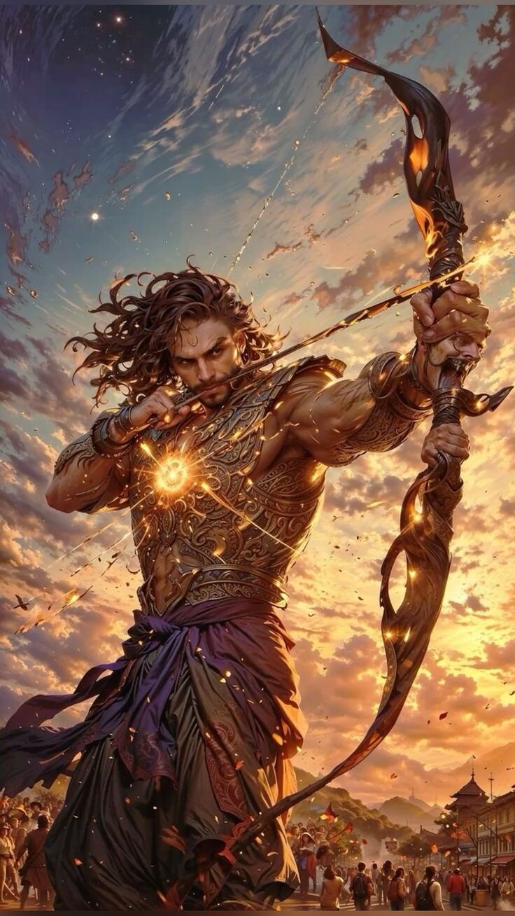 Dharma Yodha — illustration for the Karna essay